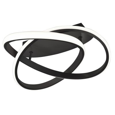 Lampă de tavan modernă neagră, Sanura, 18W, LED 3000K