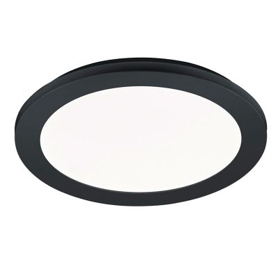 Plafonieră baie modernă neagră, Gistrup, 15W, LED 3000K, IP44