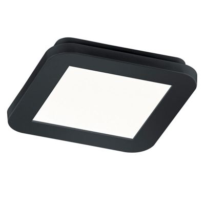 Plafonieră baie modernă neagră, Gistrup, 10W, LED 3000K, IP44