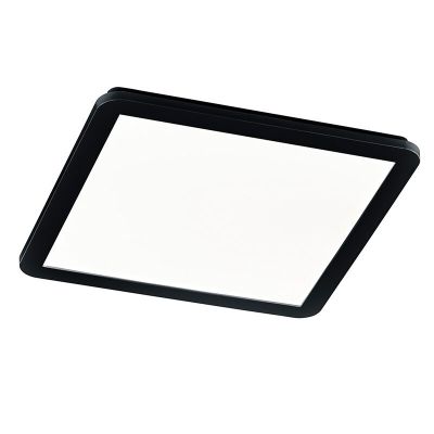 Plafonieră baie modernă neagră, Gistrup, 24W, LED 3000K, IP44