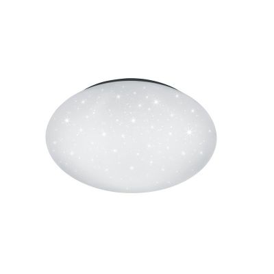 Lampă de tavan modernă albă, Neda, 18W, LED reglabil de la alb cald la alb rece, con telecomando