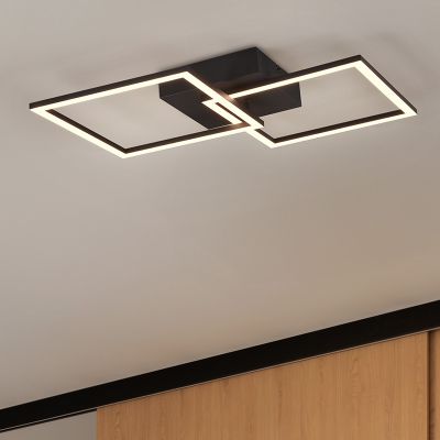 Lampă de tavan modernă neagră, Margaux, 20W, LED 3000K