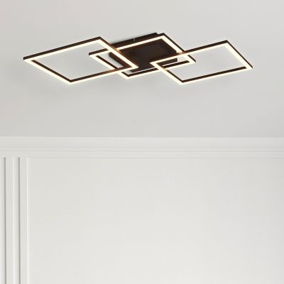 Lampă de tavan modernă neagră, Margaux, 31W, LED 3000K
