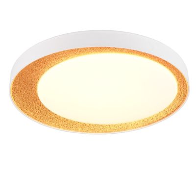 Lampă de tavan modernă aurie, Nurettin, 24W, LED reglabil de la alb cald la alb rece, dimmabil în 3 trepte