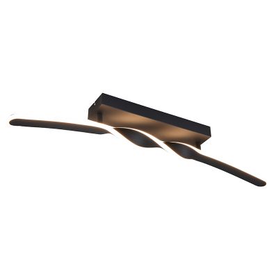 Plafonieră design neagră, Quirinus, 18W, LED 4000K