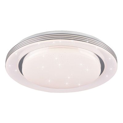 Lampă de tavan modernă albă, Alpha, 22,5W, LED reglabil de la alb cald la alb rece, con telecomando