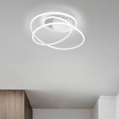 Lampă de tavan design albă, Marell, 36W, LED 4000K, dimmabil în 3 trepte