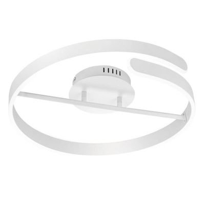 Lampă de tavan design albă, Resy, 37W, LED 4000K, dimmabil în 3 trepte