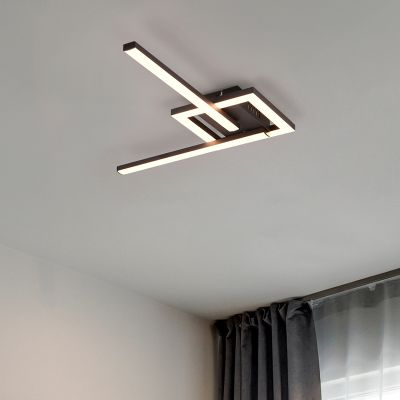 Plafonieră design neagră, Mahad, 17W, LED 3000K