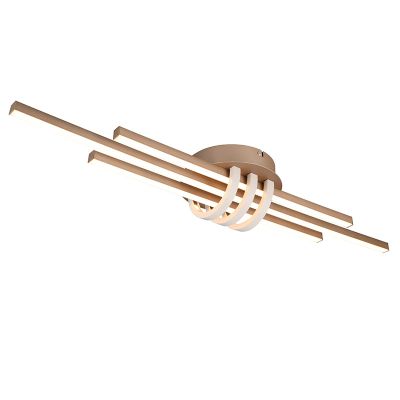 Lampă de tavan modernă maro, Saloua, 20W, LED 3000K, dimmabil în 3 trepte