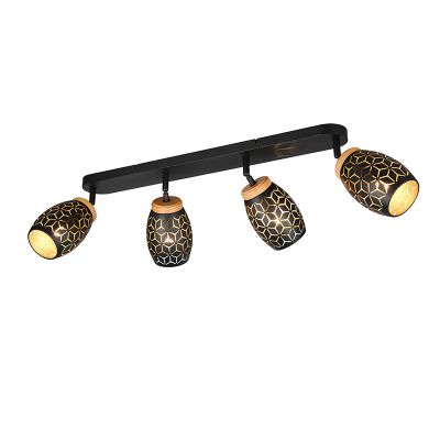 Spot LED de tavan modern negru, Delana
