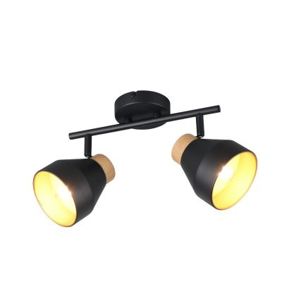 Spot LED de tavan modern negru, Riette