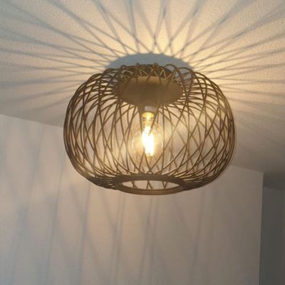 Lampă de tavan neagră industrială, Karly