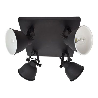 Spot LED de tavan negru industrial, Redon