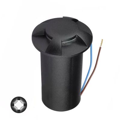 Spot pavaj negru modern, Marcus, 1W, LED 6500K, IP67