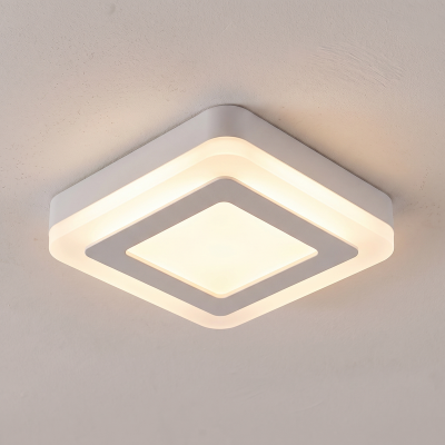 Lampă pentru galerii albă din plastic, Haley, 8W, LED 4500K, IP54