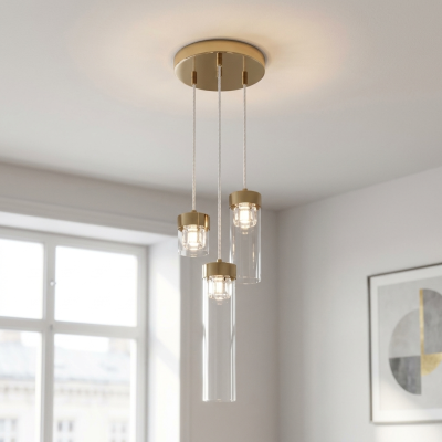 Lustră aurie design, Maxwell