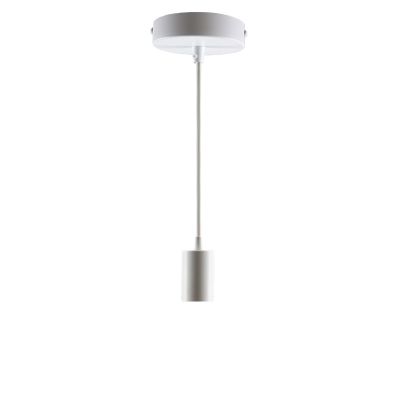 Aplică de perete fără abajur albă din aluminiu, Rika